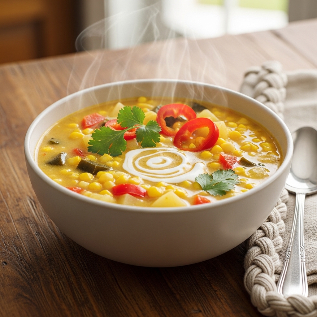 Poblano Corn Chowder
